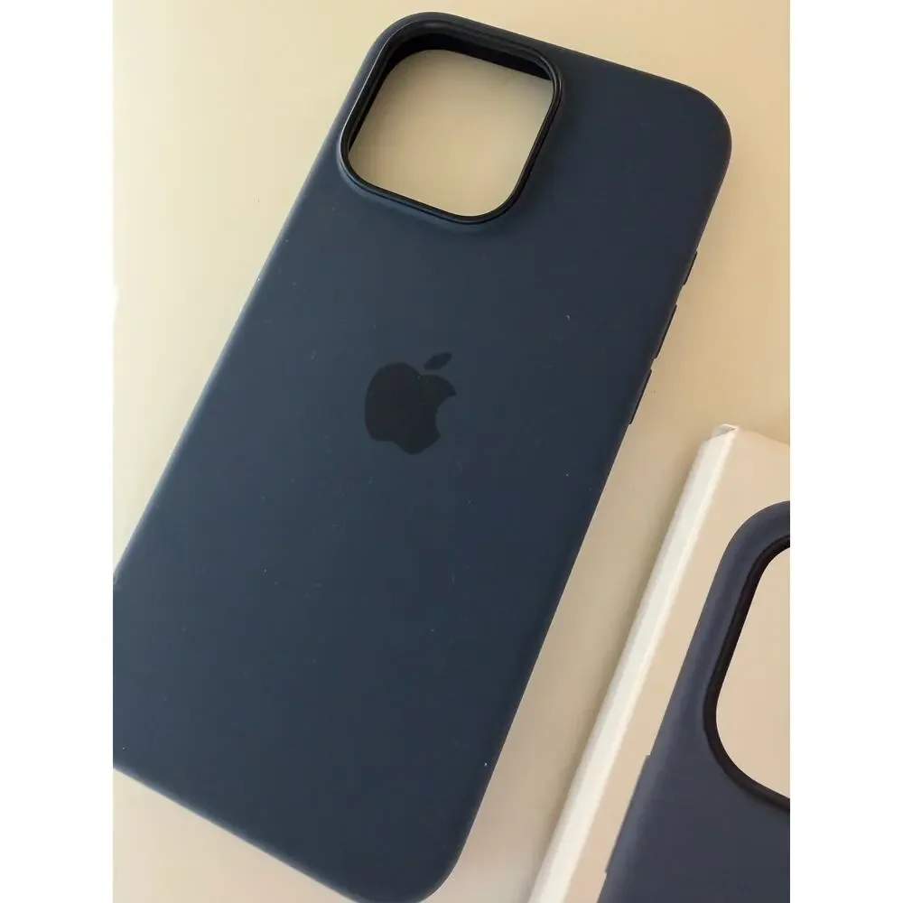 Apple iPhone 16 Pro Max Silicone Case MagSafe Blue Denim New phone case